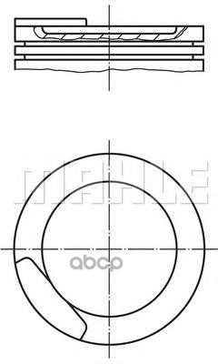 Поршень Двс Opel Astra/Vectra 1.6I 16V X16szr =79 1.2X1.5x3 Std 96> Mahle/Knecht арт. 0110800