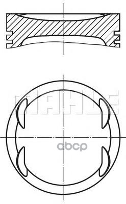 Поршень Двс Opel Astra/Corsa 1.4 16V X14xe =73.4 1.2X1.2x2 +0.50 00> Mahle/Knecht арт. 0121903