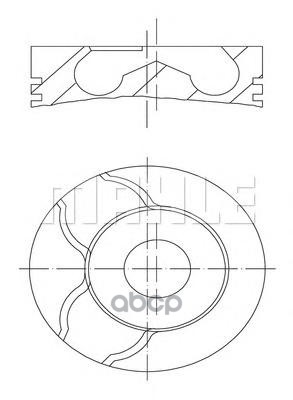 Поршень Двс Renault Laguna 1.9Dti F9q.710/718  =80 2.5X2x3 Std 97> Mahle/Knecht арт. 0215800