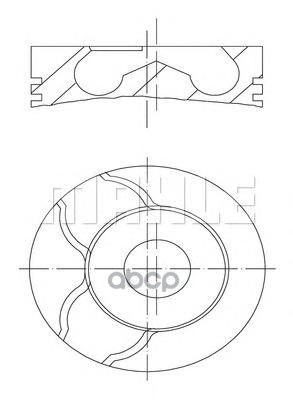 Поршень в комплекте Mahle/Knecht арт. 0220100