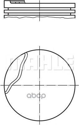 Поршень Двс Renault: Clio Ii 1.6 98-, Kangoo 1.6 97-, Logan 1.6 04-, Logan Универсал 1.6 07- Mahle/Knecht арт. 0220301