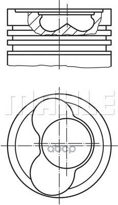 Поршень Комплект Vw T4/Lt Ii 28-46 /D=81,51Mm Knecht/Mahle 0305902 Mahle/Knecht арт. 0305902