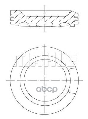 Поршень (Комплект) D81.0 Std Mahle/Knecht арт. 0330400
