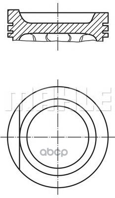 Поршень Двс Audi. Vw 2.0 2E/Abk/Aad  =82.5 1.2X1.5x2 +0.50 88> Mahle/Knecht арт. 0349901