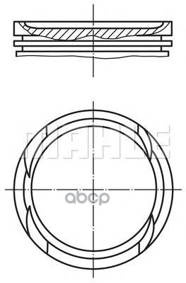 Поршень Двс Fiat Brava 1.8 16V M182a =82 1.5X1.5x3 Std 95- Mahle/Knecht арт. 0630300