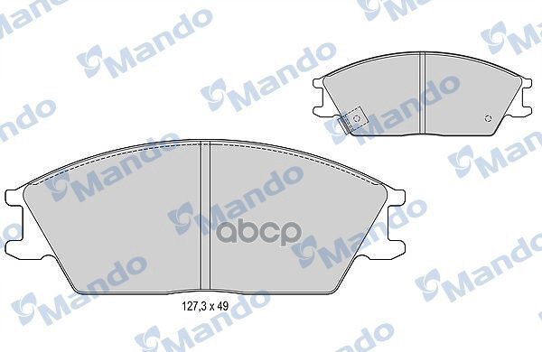 Колодки тормозные дисковые перед Mando арт. MBF015078