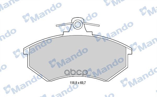 Колодки тормозные дисковые перед Mando арт. MBF015092