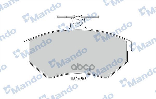 Колодки тормозные дисковые перед Mando арт. MBF015109