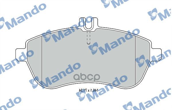 Колодки Тормозные Передние (Без Датчика + Болты) (Mb W204/W212) (Trw Gdb1736) Mbf015233 Mando арт. MBF015233