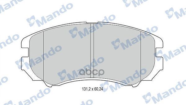 Колодки тормозные дисковые перед Mando арт. MBF015308