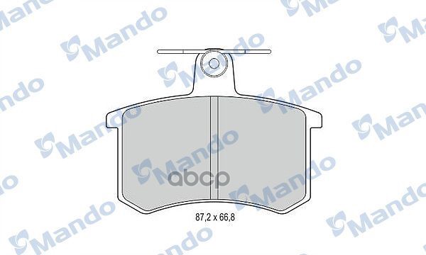 Колодки тормозные дисковые зад Mando арт. MBF015365