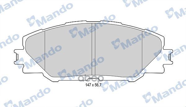 Колодки Тормозные Дисковые Перед Mando арт. MBF015875
