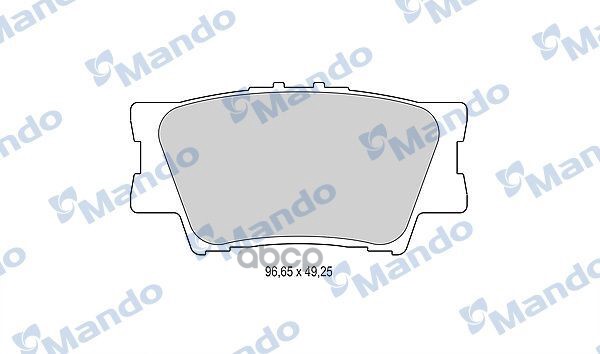 Колодки тормозные дисковые зад Mando арт. MBF015876