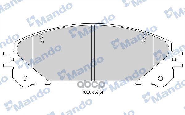 Колодки тормозные дисковые перед Mando арт. MBF015886