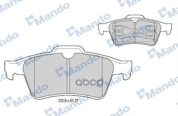 Колодки тормозные дисковые зад Mando арт. MBF015956