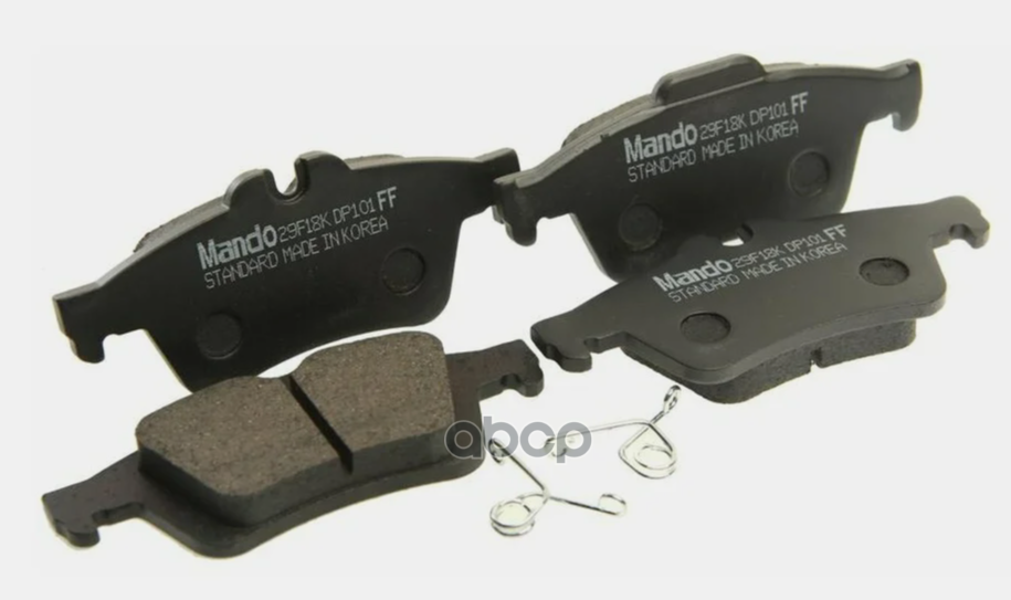 КОМПЛЕКТ КОЛОДОК ТОРМОЗНЫХ ДИСКОВЫХ MAZDA MPA08 Mando арт. mpa08