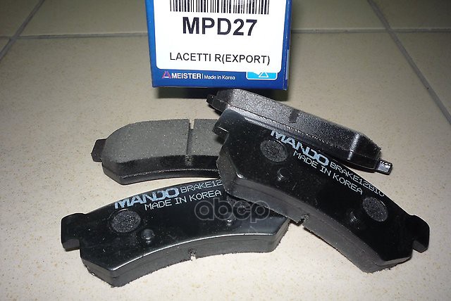 Колодки тормозные дисковые зад Mando арт. MPD27