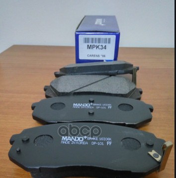 Колодки тормозные дисковые перед Mando арт. MPK34