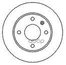 Диск тормозной передний FORD SIERRA (GBG  GB4) 2.0 i  ESCORT IV Кабриолет (ALF) 1.6 i Mapco арт. 15725