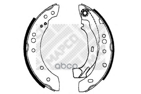 Колодки Тормозные  Комплект Mapco арт. 8132