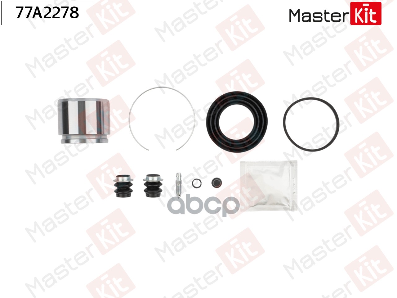 Ремкомплект тормозного суппорта+поршень Toyota CARINA E (_T19_) 1992 - 1997 77A2278 MasterKit арт. 77A2278