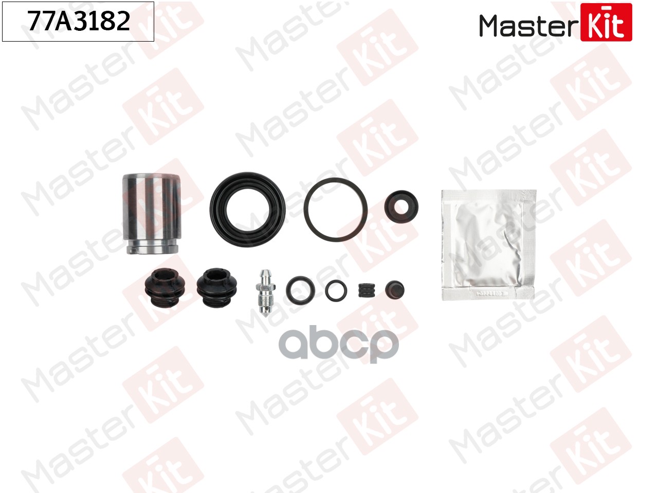 Ремкомплект тормозного суппорта + поршень Hyundai ix20 (JC) 2010 - MasterKit арт. 77A3182