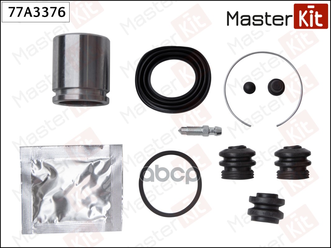 Ремкомплект тормозного суппорта + поршень TOYOTA CAMRY III, IV 06-91-08-02, AVENSIS 01-00- 77A3376 MasterKit арт. 77A3376