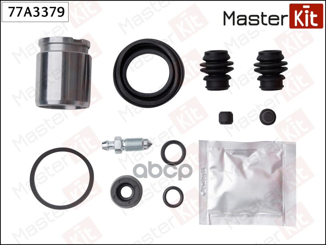 Ремкомплект тормозного суппорта + поршень задний TOYOTA URBAN CRUISER 09-, COROLLA 06-, IQ 0 77A3379 MasterKit арт. 77A3379