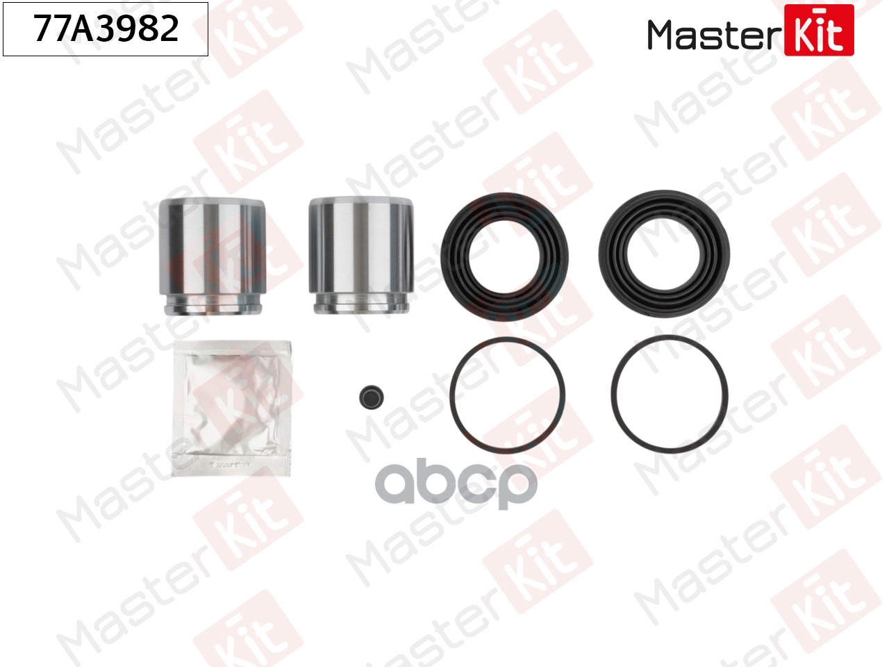 Ремкомплект тормозного суппорта+поршень Infiniti QX56 2003 - 2010 Masterkit MasterKit арт. 77A3982