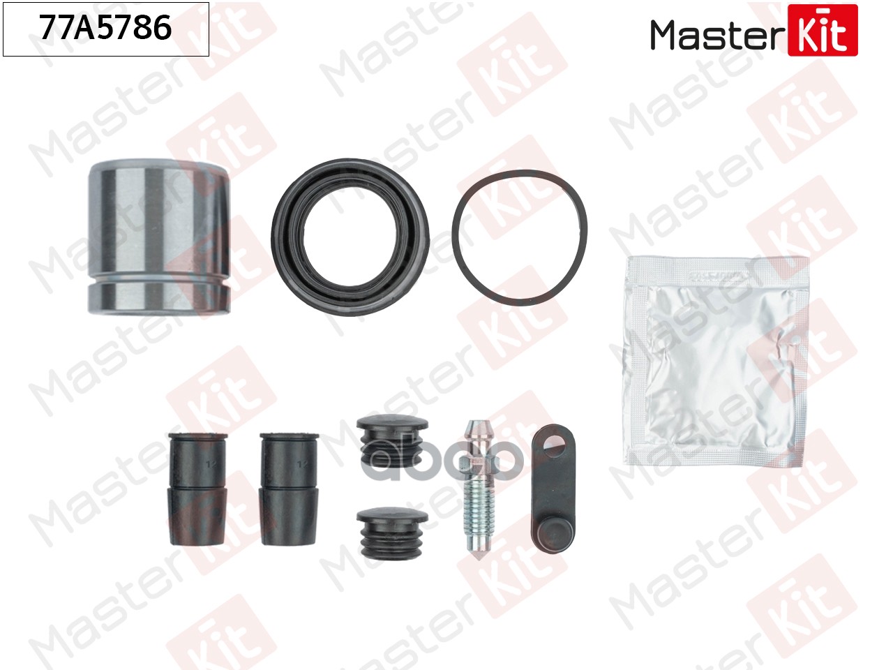 Ремкомплект тормозного суппорта + поршень Renault SANDERO II 2012 - 77A5786 MasterKit арт. 77A5786
