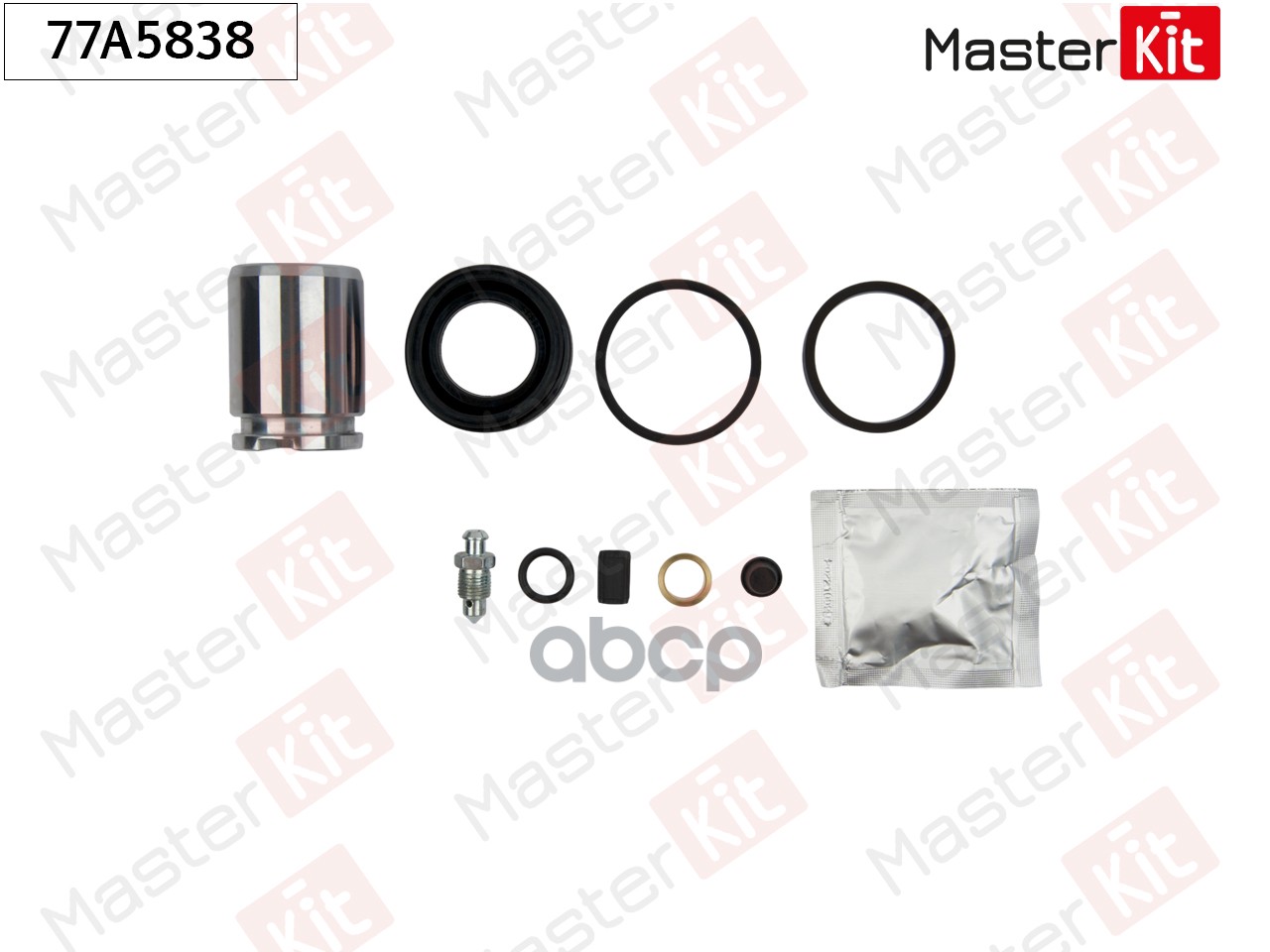 Ремкомплект тормозного суппорта+поршень Nissan X-TRAIL (T32_) 2013 - MasterKit арт. 77A5838