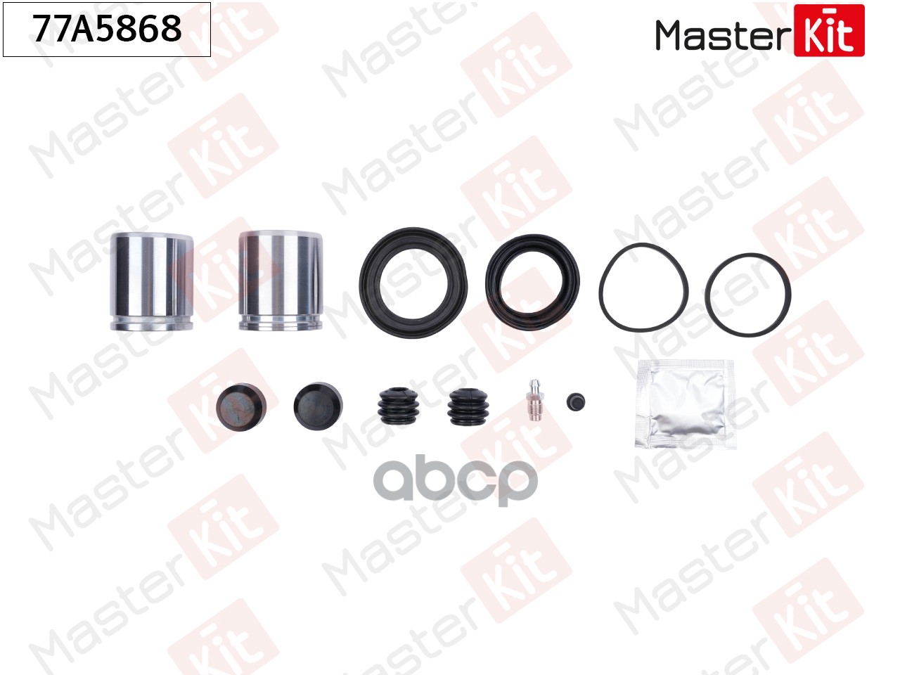 Ремкомплект тормозного суппорта+поршень Citroen JUMPER Фургон 2006 - 77A5868 MasterKit арт. 77A5868