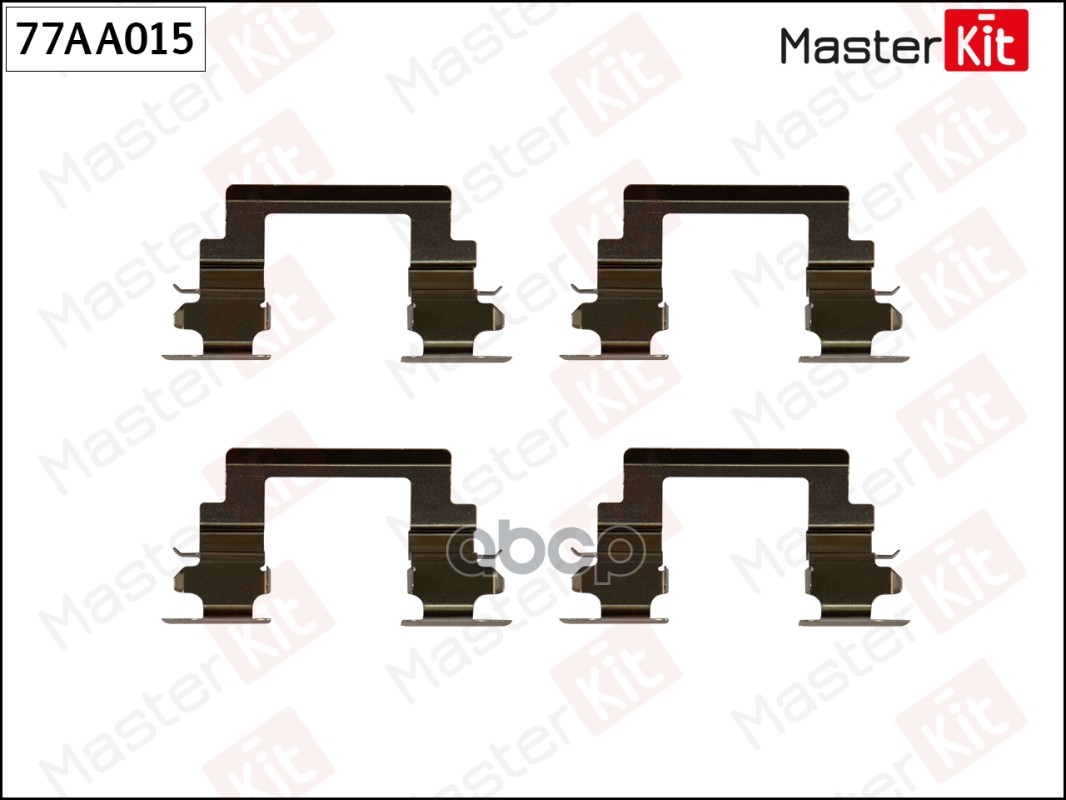 Комплект установочный дисковых колодок MITSUBISHI LANCER VI CS 00-11, VII CX 07-, ASX 10- 77AA015 MasterKit арт. 77AA015