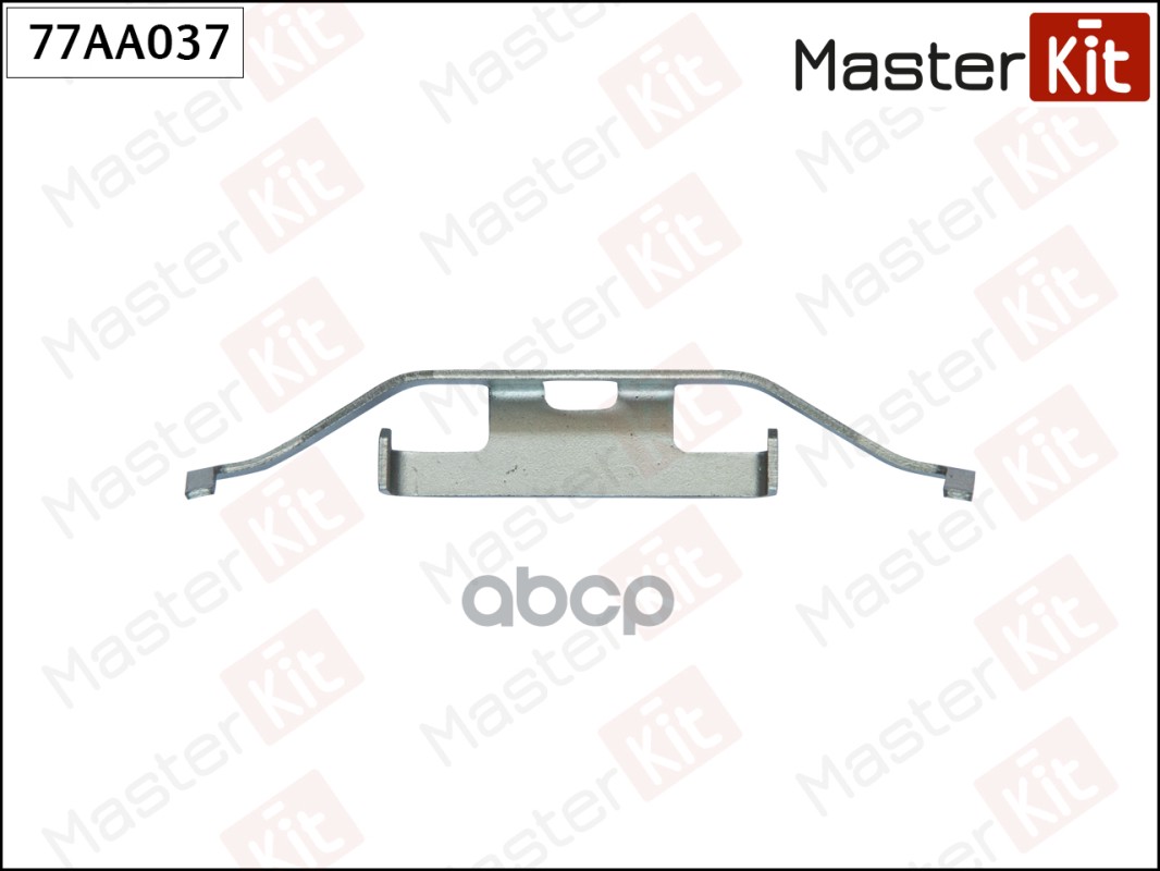 Комплект установочный тормозных колодок VW: Transporter V 03-, Touareg 02-06, 03-10, Multivan V 03- 77AA037 MasterKit арт. 77...