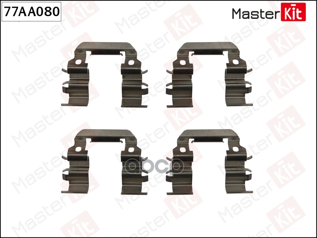 Комплект установочный тормозных колодок Hyundai i10(PA),i20(PB,PBT) 07- MasterKit арт. 77AA080