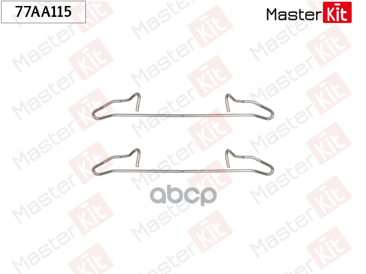 Комплект установочный тормозных колодок Fiat DOBLO Cargo (223_) 2000 - Masterkit MasterKit арт. 77AA115