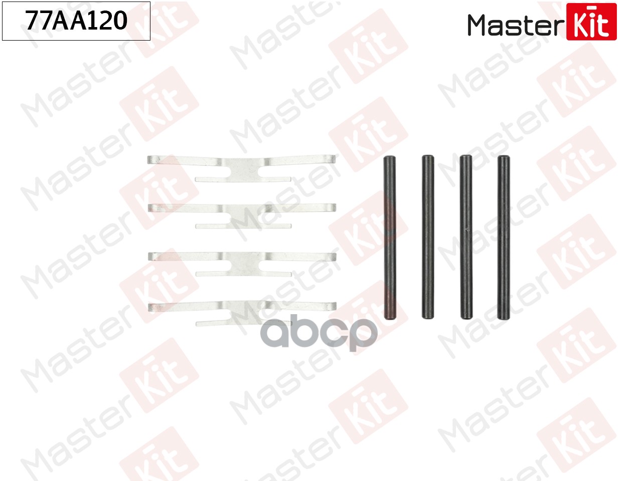 Комплект установочный тормозных колодок Opel VECTRA A (J89) 1988 - 1995 MasterKit арт. 77AA120