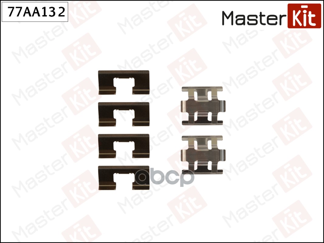 Комплект установочный тормозных колодок Honda CIVIC VI седан (EJ, EK) 1995 - 2001 MasterKit арт. 77AA132