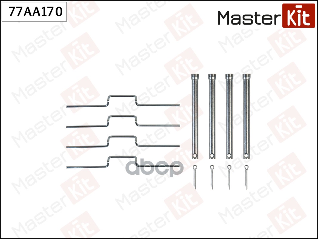 Комплект установочный тормозных колодок Land Rover DEFENDER Cabrio (L316) 1990 - 2016 Masterkit MasterKit арт. 77AA170