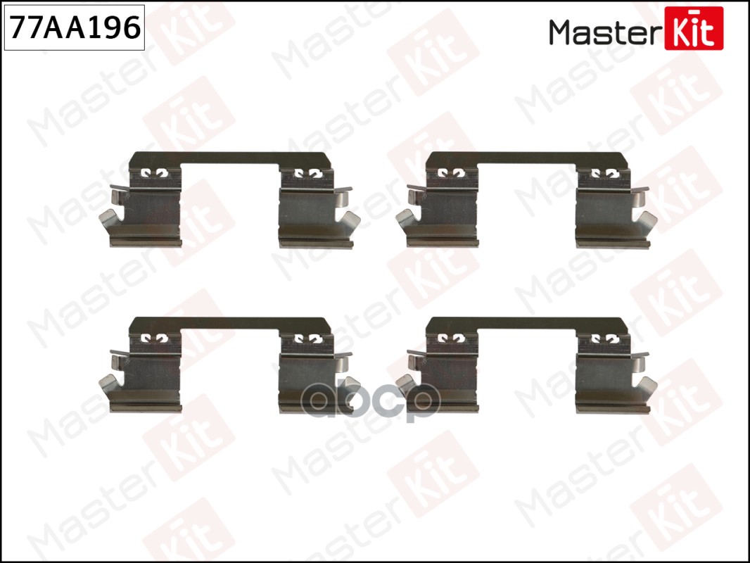 Комплект установочный тормозных колодок Mercedes-Benz E-CLASS (W211) 2002 - 2009 77AA196 MasterKit арт. 77AA196