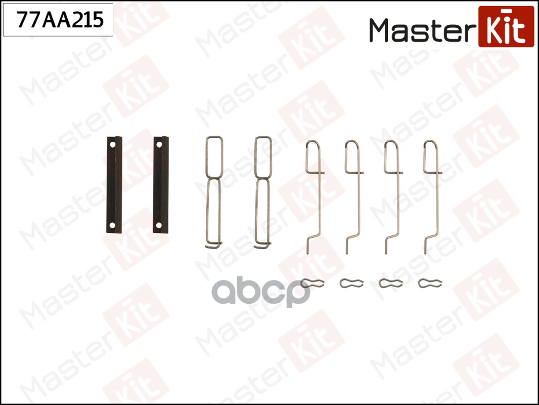 Комплект установочный тормозных колодок Renault TWINGO I (C06_) 1993 - 2012 MasterKit арт. 77AA215