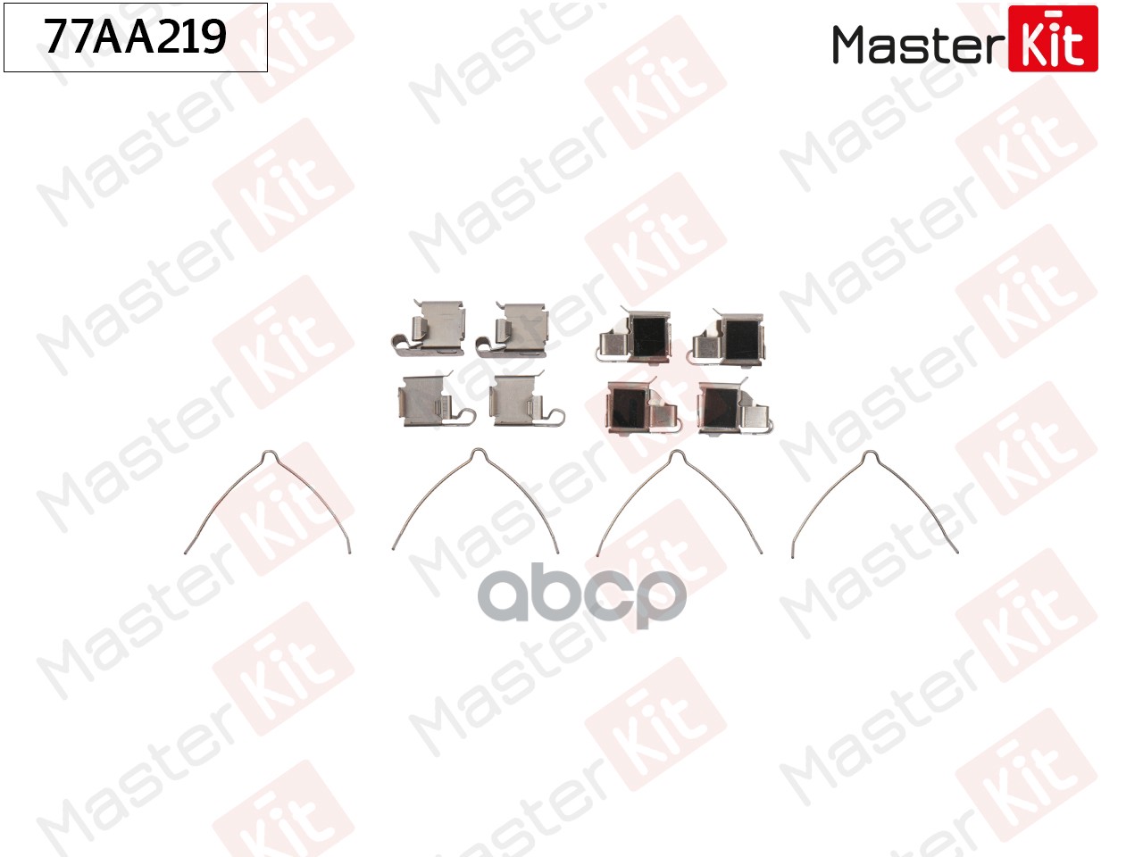 Комплект установочный тормозных колодок Toyota Rav 4 I(_A1_),Picnic(_XM1_) 94-01 MasterKit арт. 77AA219