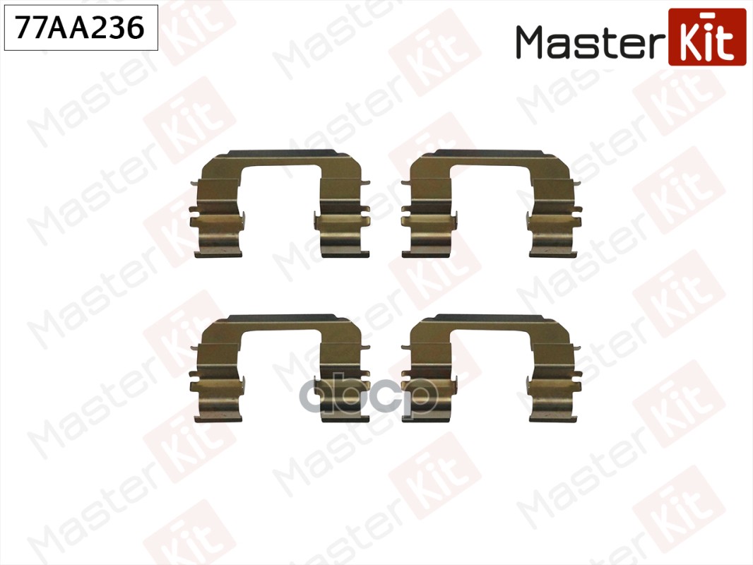 Комплект установочный тормозных колодок Chevrolet Lacetti(J200),Epica(KL1_) 03- MasterKit арт. 77AA236