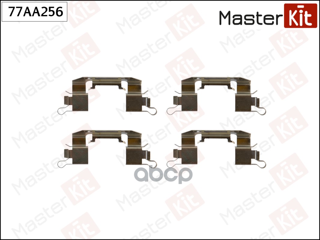 Комплект установочный тормозных колодок Nissan MURANO I (Z50) 2003 - 2008 MasterKit арт. 77AA256