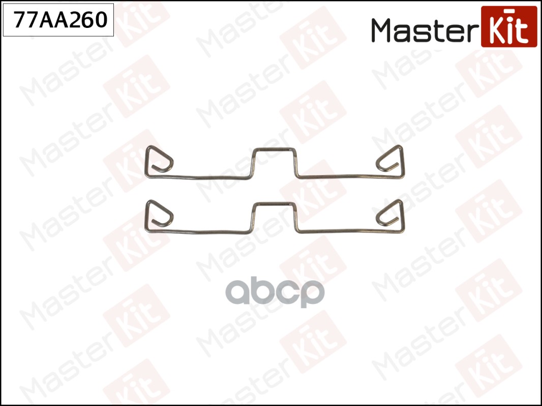Комплект установочный тормозных колодок Audi A6 (4B2, C5) 1997 - 2005 77AA260 MasterKit арт. 77AA260