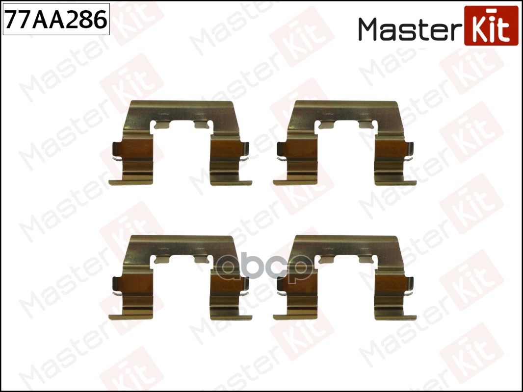 Комплект установочный тормозных колодок Hyundai Accent I(X-3),Lantra II(J-2) 94-00 MasterKit арт. 77AA286