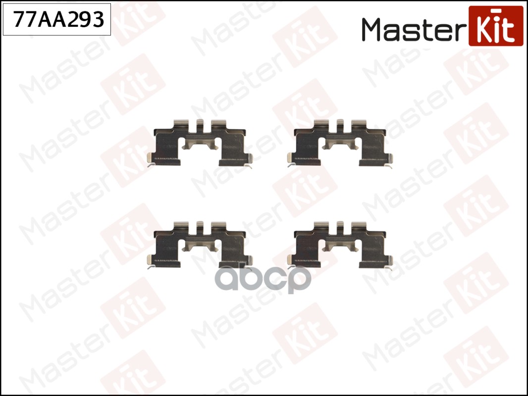 Комплект установочный тормозных колодок Suzuki Ignis I(FH) 00-05,Subaru Justy IV 07- MasterKit арт. 77AA293