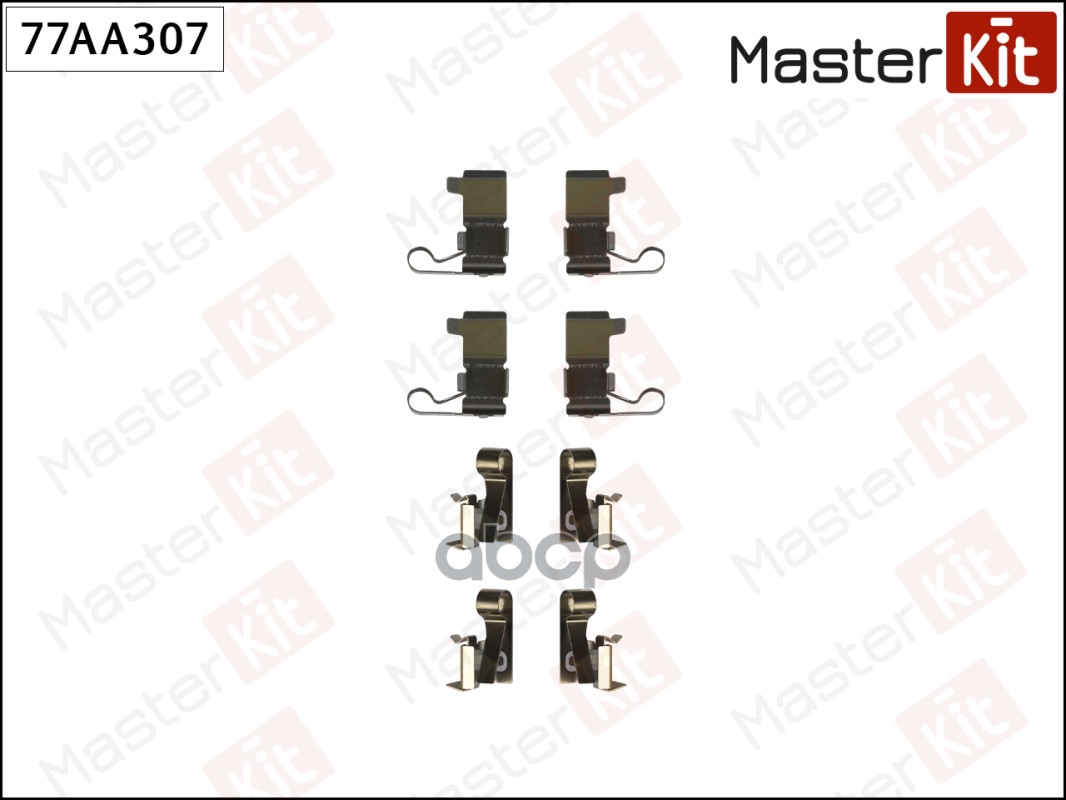 Комплект установочный тормозных колодок Lexus RX (_U3_) 2003 - 2008 77AA307 MasterKit арт. 77AA307