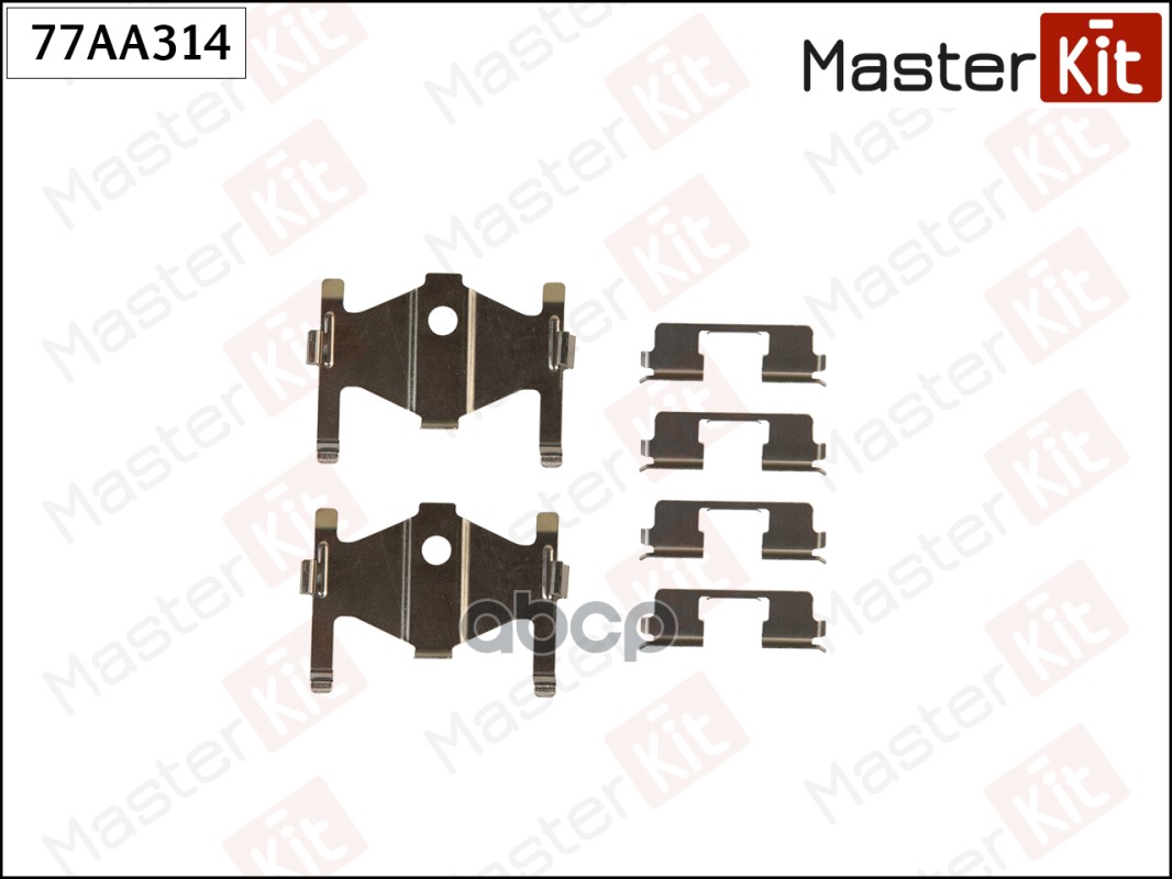Комплект установочный тормозных колодок Hyundai ELANTRA (XD) 2000 - 2006 MasterKit арт. 77AA314
