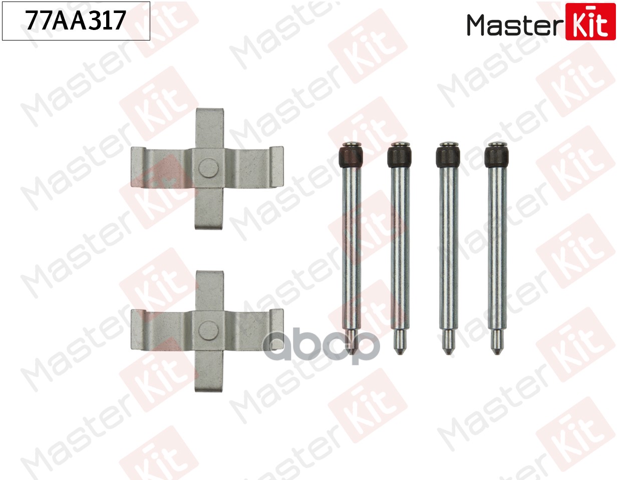 Комплект установочный тормозных колодок Mercedes-Benz C-CLASS (W203) 2000 - 2007 Masterkit MasterKit арт. 77AA317